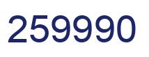 Number 259990 blue image