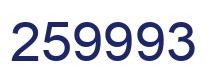 Number 259993 blue image
