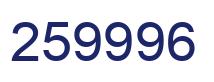 Number 259996 blue image