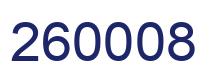 Number 260008 blue image