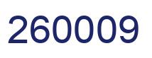 Number 260009 blue image