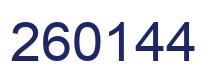 Number 260144 blue image