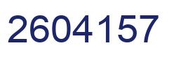 Número 2604157 imagen azul