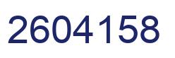 Number 2604158 blue image