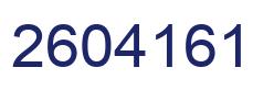Número 2604161 imagen azul