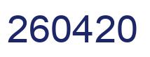 Number 260420 blue image