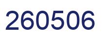 Number 260506 blue image