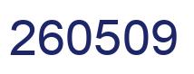 Number 260509 blue image