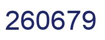 Number 260679 blue image