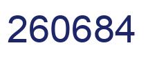 Number 260684 blue image