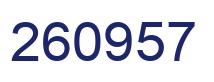 Number 260957 blue image