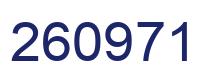 Number 260971 blue image