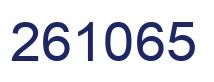 Number 261065 blue image