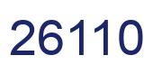 Number 26110 blue image