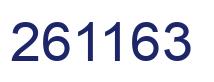 Number 261163 blue image