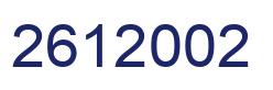 Número 2612002 imagen azul