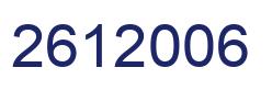 Número 2612006 imagen azul