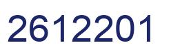 Number 2612201 blue image