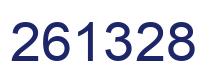 Number 261328 blue image