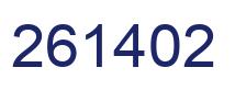 Número 261402 imagen azul