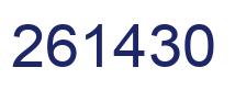 Number 261430 blue image