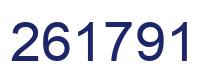 Number 261791 blue image