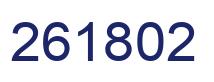 Number 261802 blue image