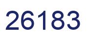 Número 26183 imagen azul
