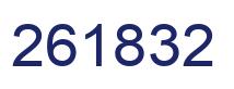 Number 261832 blue image