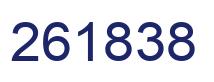 Number 261838 blue image