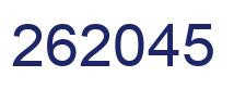 Number 262045 blue image