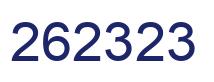 Number 262323 blue image