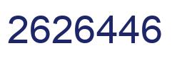 Number 2626446 blue image