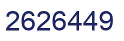 Number 2626449 blue image