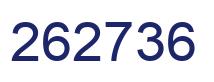 Number 262736 blue image