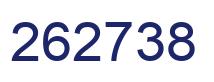 Number 262738 blue image