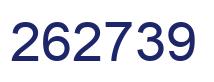 Number 262739 blue image