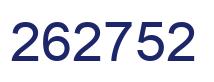Number 262752 blue image