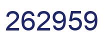 Number 262959 blue image