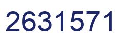 Number 2631571 blue image
