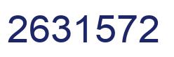 Number 2631572 blue image