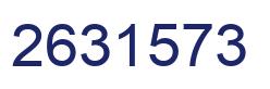Number 2631573 blue image