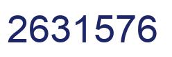 Number 2631576 blue image