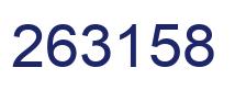 Number 263158 blue image