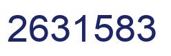 Number 2631583 blue image