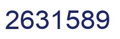 Number 2631589 blue image