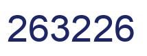 Number 263226 blue image