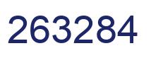 Number 263284 blue image