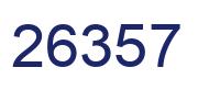Number 26357 blue image