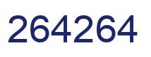 Number 264264 blue image